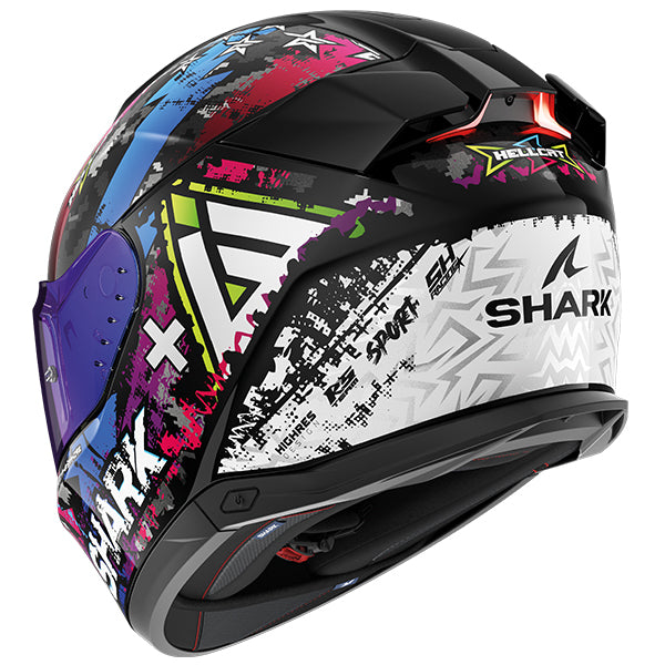 SHARK SKWAL i3 HELLCAT KUB GLOSS BLACK BLUE PINK