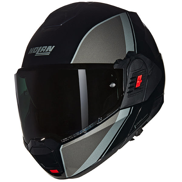 NOLAN N120-1 VERN SPECIALE 341 GLOSS BLACK GREY SILVER