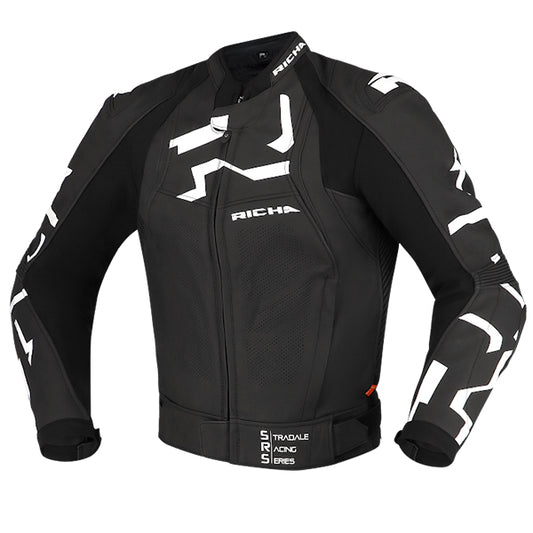 RICHA STRADALE JKT BLK/WHT