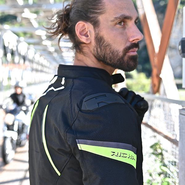 RICHA GOTHAM 3 WP JACKET BLACK/FLUO