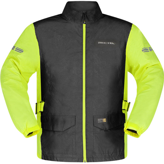 Richa Monsoon Rain Jacket Black Fluo
