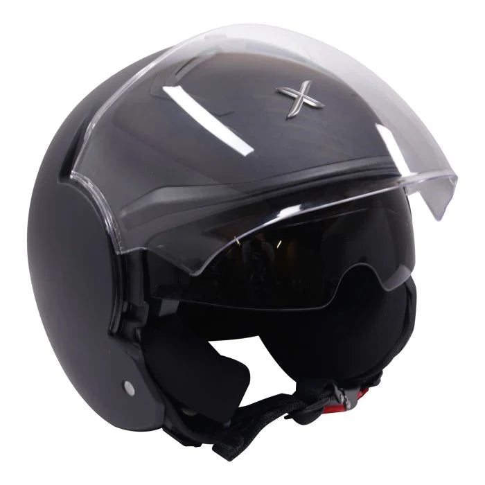 Axor Striker Open Face Motorcycle Helmet Matt Black