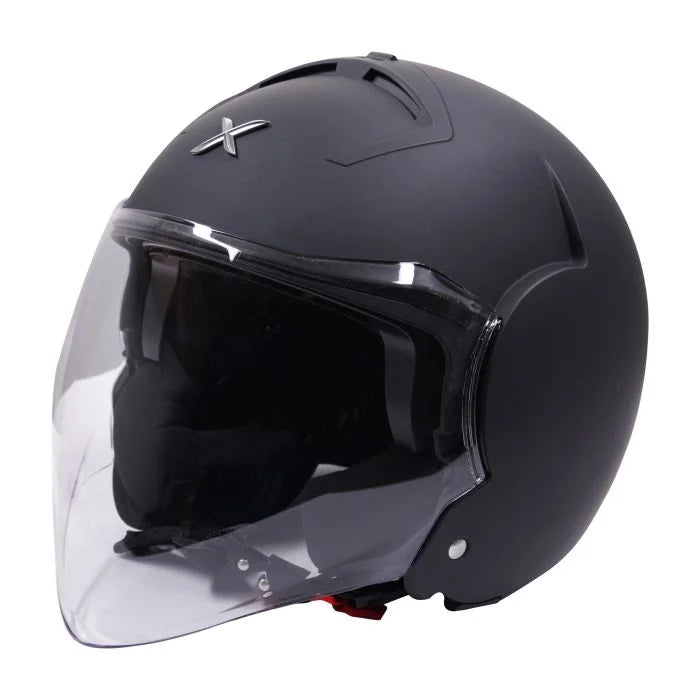 Axor Striker Open Face Motorcycle Helmet Matt Black