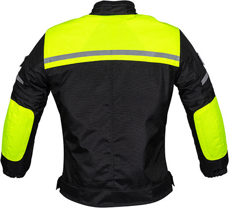 DUCHINI KIDS GRID JACKET BLACK-NEON