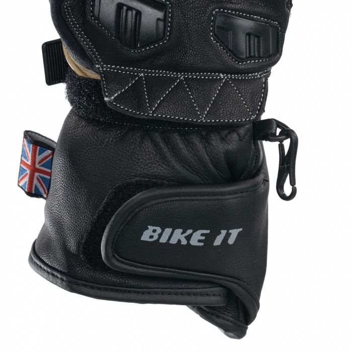 BIke It 'Ultimate Track Glove' (UTG) Sports Leather Motorcycle Glove