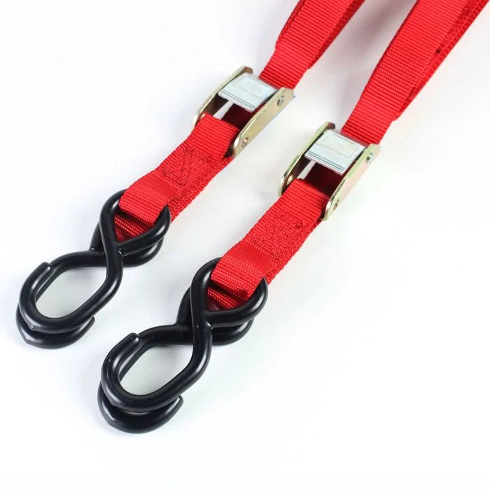 Bike It 2 Piece Red Autolock Tiedown