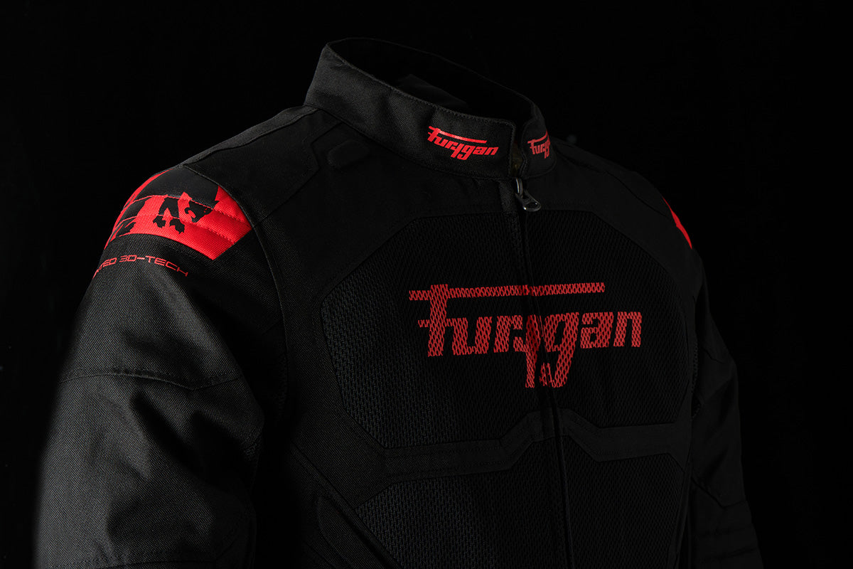 FURYGAN ATOM VENTED EVO-BLACK/RED