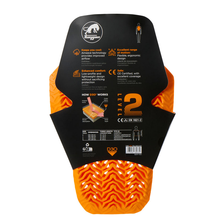 FURYGAN FULL BACK D3O