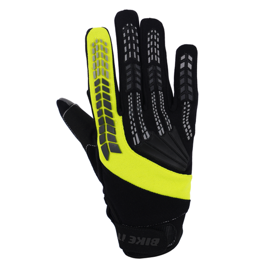 Bike It 'Vapor-S' Summer Motorcycle Glove (Black/Yellow)