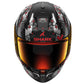 SHARK SKWAL i3 HELLCAT MATT KUR BLACK SILVER RED