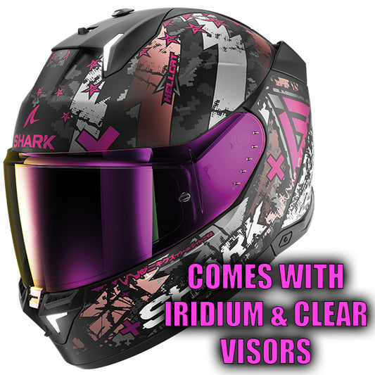 SHARK SKWAL i3 HELLCAT MATT KUV BLACK PURPLE
