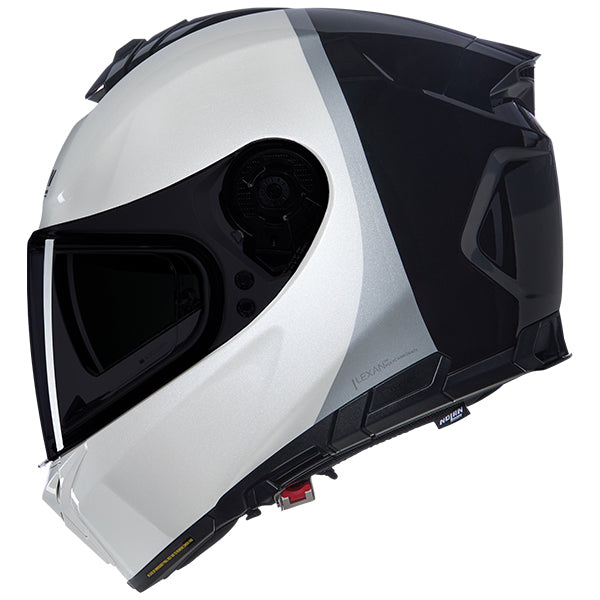 NOLAN N80-8 VERN SPECIALE 344 GLOSS WHIT BLACK SILVER