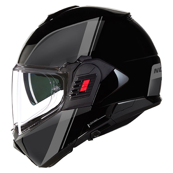 NOLAN N120-1 VERN SPECIALE 341 GLOSS BLACK GREY SILVER