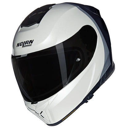 NOLAN N80-8 VERN SPECIALE 344 GLOSS WHIT BLACK SILVER