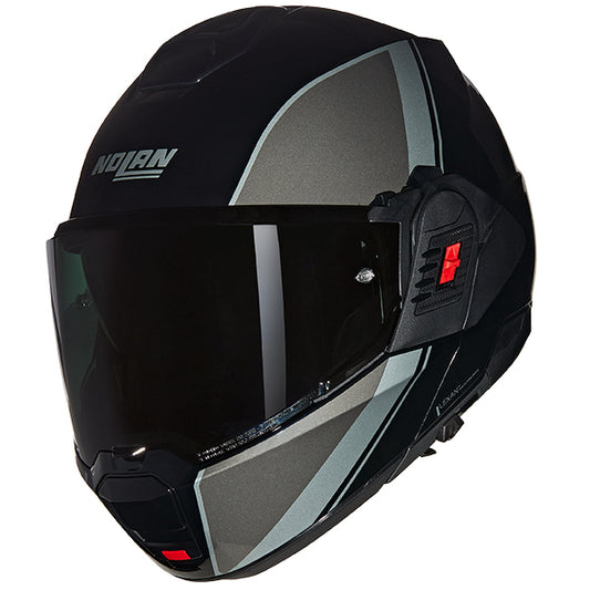 NOLAN N120-1 VERN SPECIALE 341 GLOSS BLACK GREY SILVER