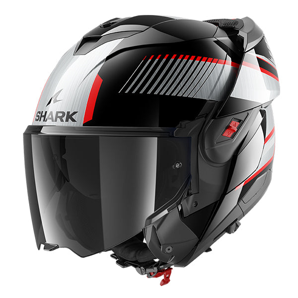 SHARK OXO SIKTER KUS GLOSS BLACK GREY RED