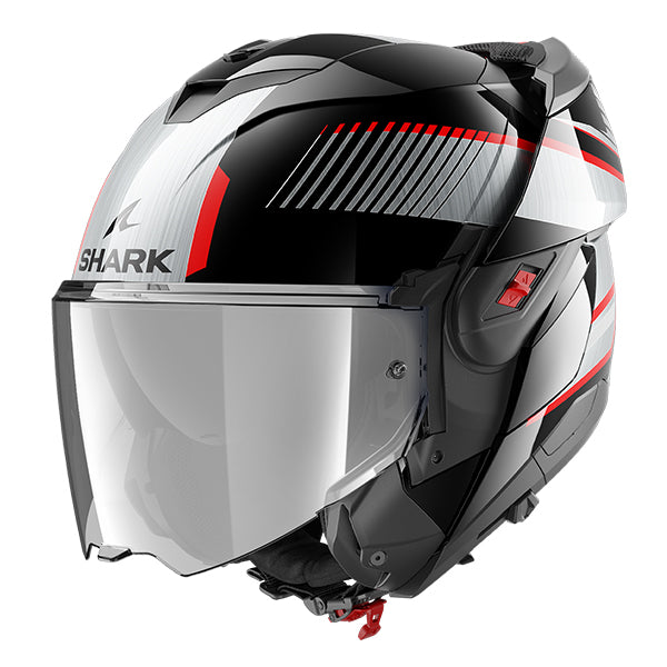 SHARK OXO SIKTER KUS GLOSS BLACK GREY RED