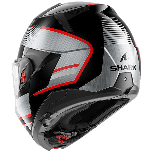 SHARK OXO SIKTER KUS GLOSS BLACK GREY RED