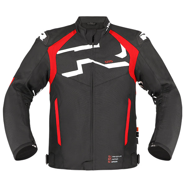 RICHA STRADALE TEX WP JACKET BLK/WH/RD