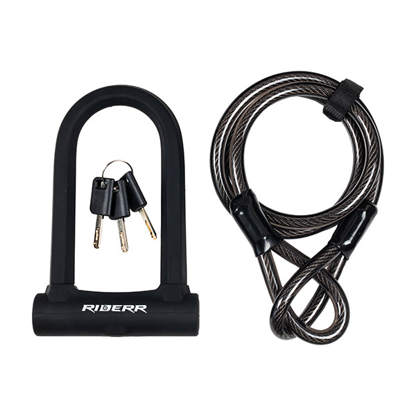 RIDERR U LOCK CABLE BLACK