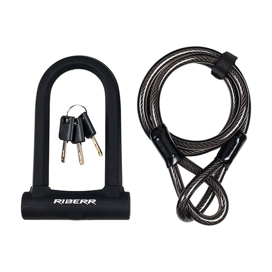 RIDERR U LOCK CABLE BLACK