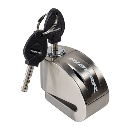 RIDERR RT6 ALARM DISC LOCK SILVER