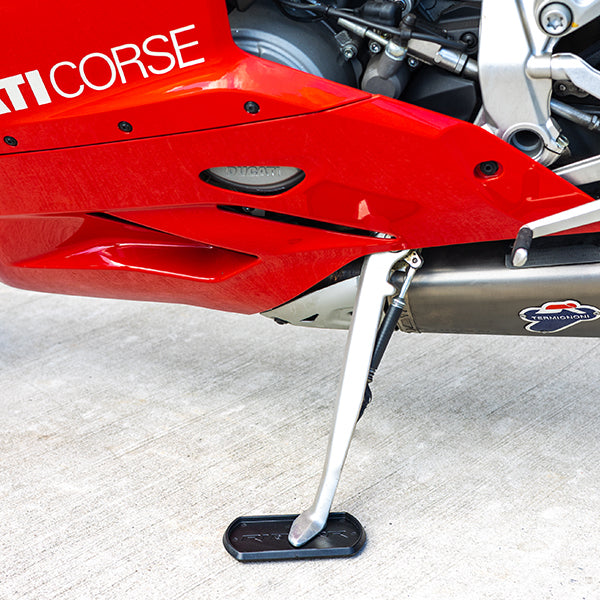 RIDERR SIDE STAND PLATE BLACK