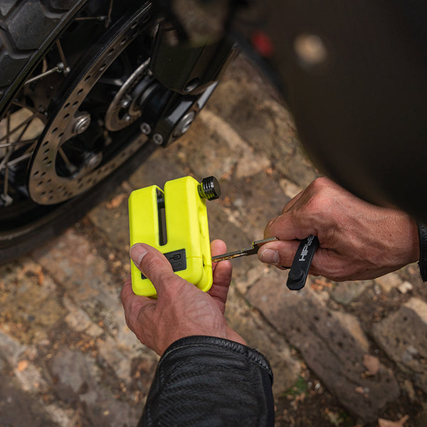 HIPLOK MD1000 DISC LOCK NEON YELLOW