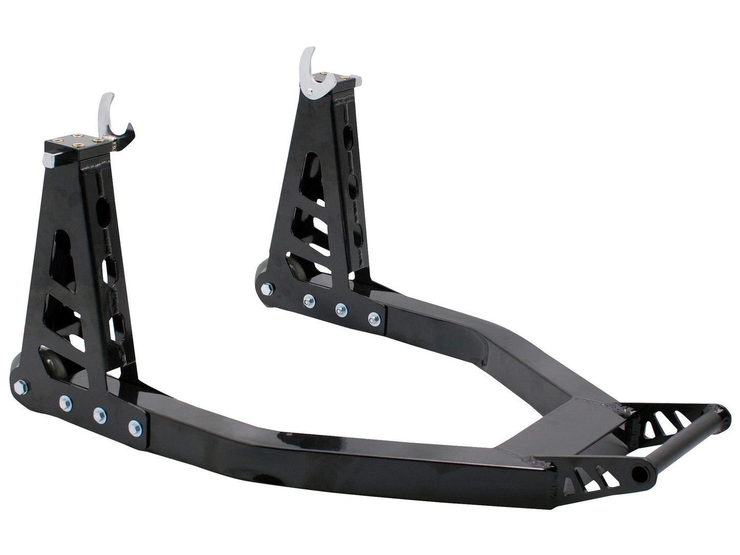 BikeTek Aluminium Box Section Rear Paddock Stand - Black