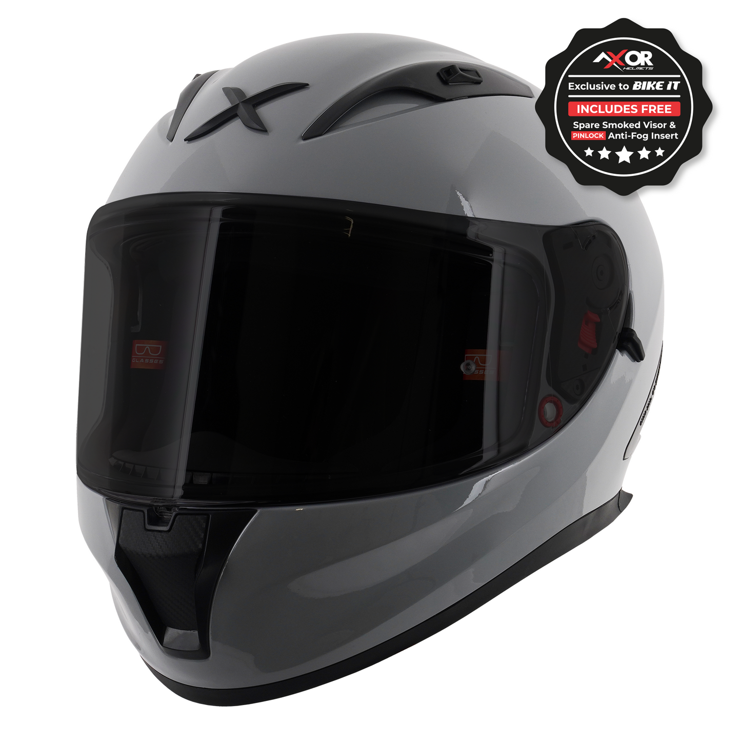 Axor Street Full Face Helmet - Nardo Grey