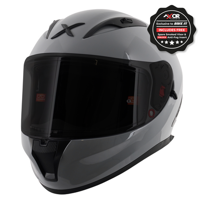 Axor Street Full Face Helmet - Nardo Grey