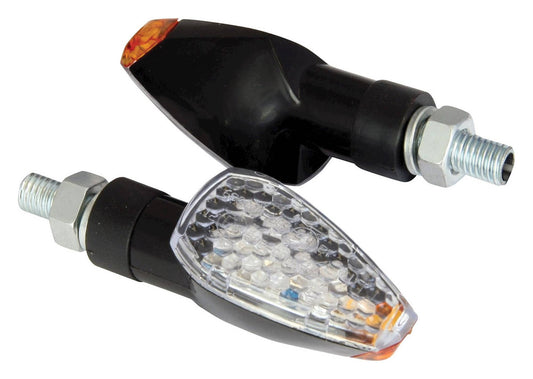 Bike It LED Peak Indicators With Black Body And Clear Lens