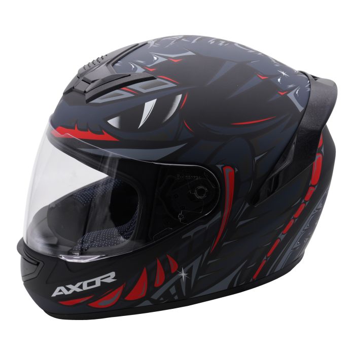 Axor Helmet Rage Full Face - Python Black Grey Red Matt