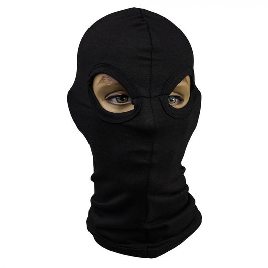 Bike It Double Eye Hole Black Balaclava