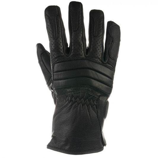 Bike It Ultimate Cruiser Leather Motorcycle Glove 'UCG' (Black)