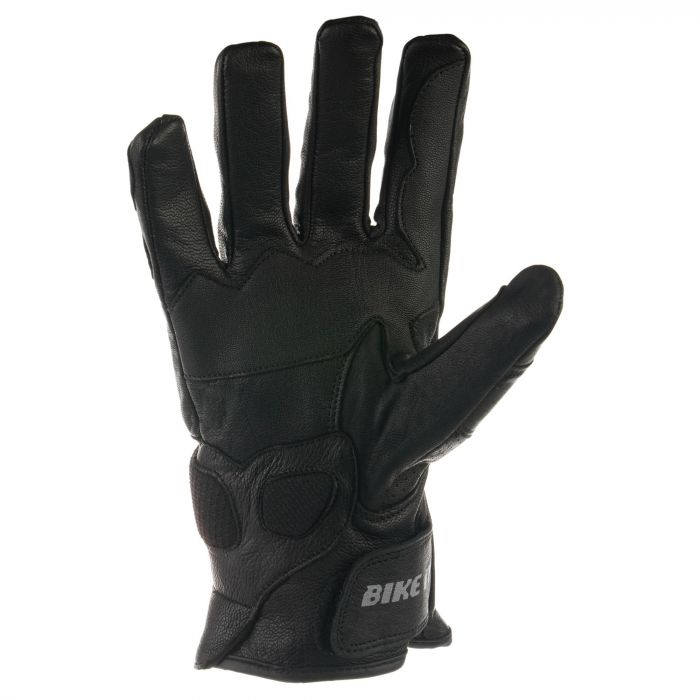 Bike It Ultimate Cruiser Leather Motorcycle Glove 'UCG' (Black)