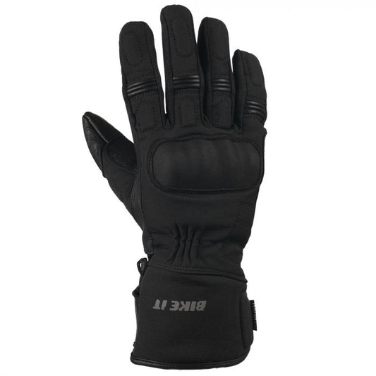 Bike It "Triple Black" All-Seasons Motorcycle Glove