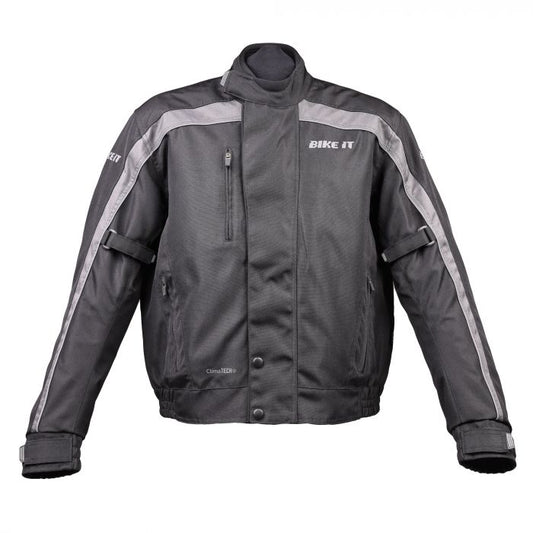 Bike It 'Herm' Textile Waterproof Motorcycle Bomber Casual Jacket