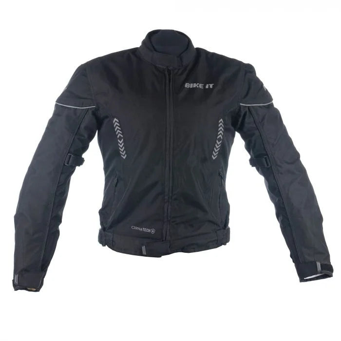 Bike It 'Insignia' Textile Ladies Waterproof Motorcycle Jacket (Black)