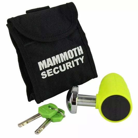 Mammoth Security MDX-12 16mm Motorcycle Brake Disc Lock Sold Secure Gold 16mm