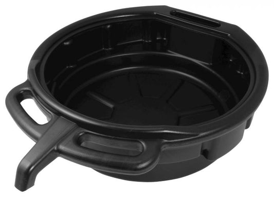 10 Litre Oil Drain Pan With Pourer And Grip Handles