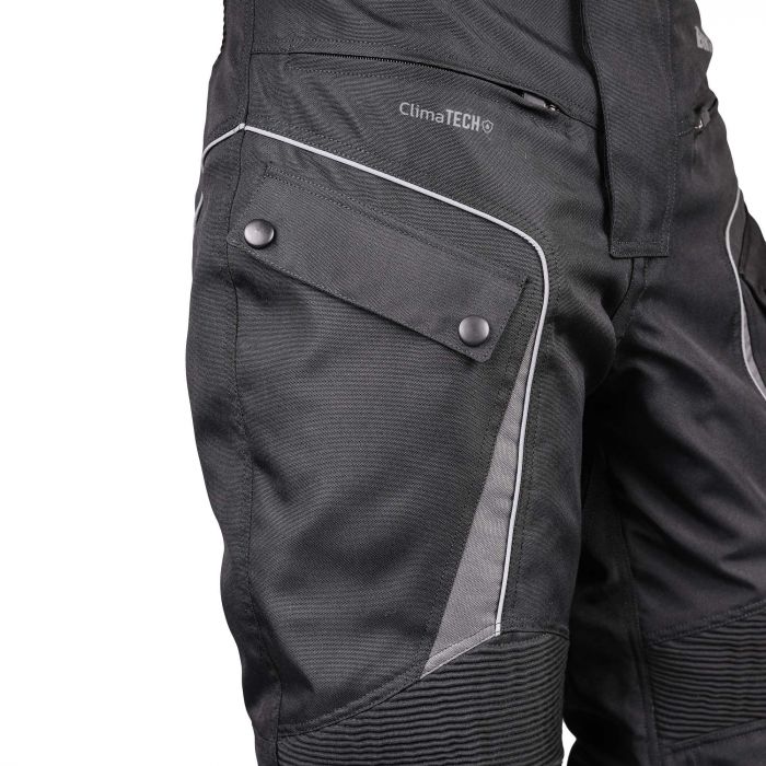 Bike It 'Burhou' Textile Waterproof Motorcycle Adventure Touring Pants/Trousers