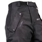 Bike It 'Triple Black' Ultimate Textile Adventure Waterproof Motorcycle Pants/Trousers