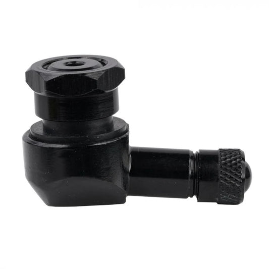 Bike It Black Aluminium 90 Degree Tubeless Valve 11.3mm