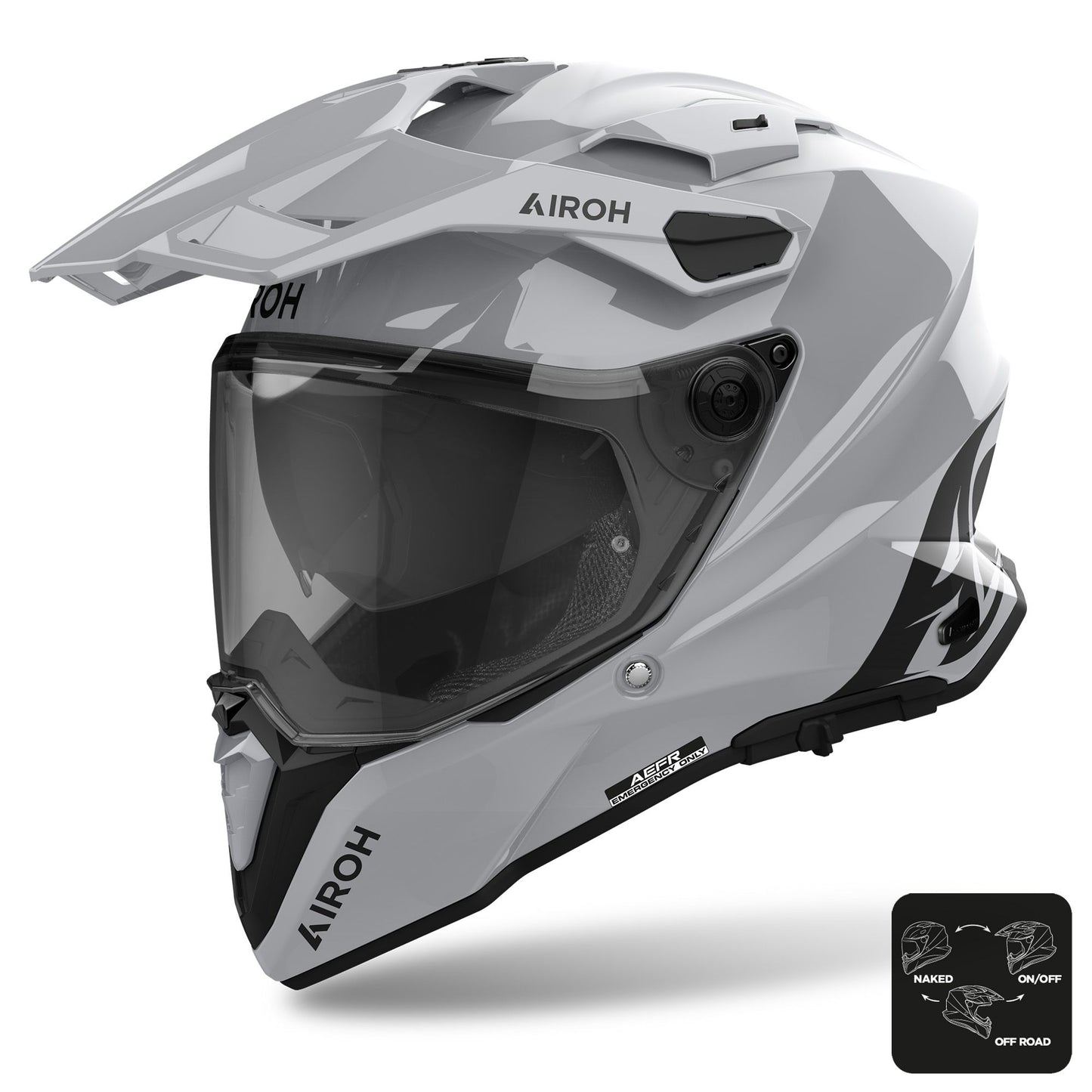 Airoh Commander 2 - Cement Grey Gloss