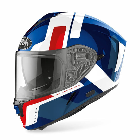 Airoh Spark 'Shogun' Helmet - Blue/Red Gloss