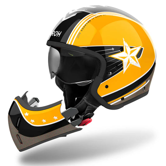 Airoh J110 Helmet - Command Yellow Gloss